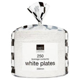 Chefs Essentials 250 White Plates 230mm  Adomoo